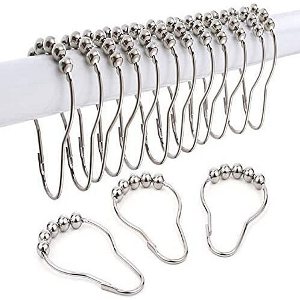 2 for $15 Metal Curtain Hooks Set of 12
